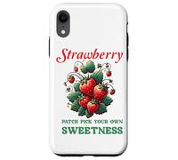 Patch à la fraise Pick Your Own Sweetness Coque pour iPhone XR