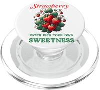 Patch à la fraise Pick Your Own Sweetness PopSockets PopGrip pour MagSafe