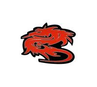 Patch Adhésif Dragon, Broderie Sticker, 6,1 X 7,2 Cm