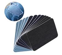 Patch adhésif pour vêtements, 12 pièces, patchs en Denim à repasser pour jeans déchirés, Patch en Denim carré pour pull, chemise, genou, coude