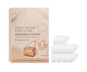 Patch Amélioration Poitrine - Volume Mammaire À Micro-Aiguilles,Bandes De Soin Buste | Pour Femmes Filles Dames Épouses Mères Passionnées Beauté Jour Spa Routine Quotidienne Domicile Voyage