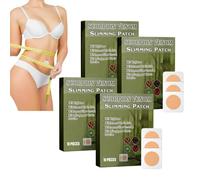 Patch amincissant, patch perte de poids, patch brûleur de graisses ventre, autocollants detox taille, patch naturel plantes pour femmes hommes, patch raffermissant anti-cellulite (4pcs)