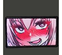 Patch « Anime Girl », patch amusant pour équipement tactique, vêtements de bricolage, sac à dos et uniformes, patch morale avec bande crochet et boucle