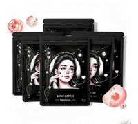 Patch anti-acné hydrocolloïde noir décoratif，pansements en forme d'étoiles et cœurs absorbant