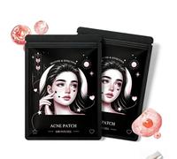Patch anti-acné hydrocolloïde noir décoratif，pansements en forme d'étoiles et cœurs absorbant
