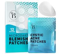Patch Anti-Bouton Microdart 12 Pièces - Hydrocolloïde Niacinamide | Microcristaux Auto-Dissolvants à l'Acide Salicylique, Transparents et Discrets, sans Cruauté et Vegan - 12 Pièces