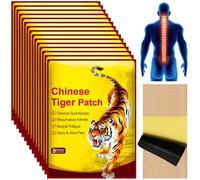 Patch Anti Douleur 64 Pièces Patch Chauffant Dos, Patch Baume du Tigre, Patch De Soulagement De Douleur, Pour Douleurs au Cou, Epaules, Dos, Articulations