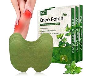 Patch Anti Douleur Genoux, 72 Pièces Patch de Soulagement de La Douleur au Genou, Patchs de Moxibustion pour Genoux, Dos, Cou, Douleurs Musculaires