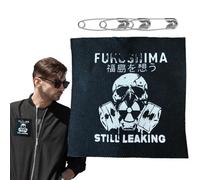 Patch anti-nucléaire pour vêtements - Patch thermocollant - Patch de chapeau - Patch anti-nucléaire pour vêtements - Patch en tissu avec épingles pour vêtements, chapeaux et sacs à dos