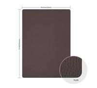 Patch Auto-Adhésif En Cuir Pu Marron Foncé
