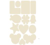 Patch Auto-Adhésif Pour Réparation De Tissu Nylon Beige 5 Feuilles