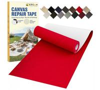 Patch autocollant en tissu imperméable 8 x 160 cm pour meubles extérieurs couvertures de bateau canapés tentes chaises de salon protection solaire rouge