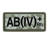 Patch avec groupe sanguin AB (IV) Rh+ PVC M-Tac - MM14
