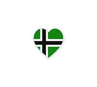 Patch Badge Ecusson Imprime Thermocollant Drapeau Coeur Vinland Viking Rune Odin