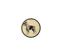 Patch Badge Insigne Ecusson Imprime Thermocollant Chien Bull Terrier Bullterrier