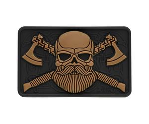 Patch Bearded Skull 3D PVC M-Tac - Black/Coyote
