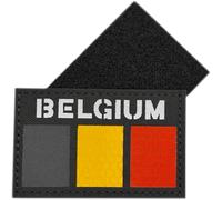 Patch Belgique Réfléchissant avec Scratch | Drapeau Noir Jaune Rouge Haute Visibilité | Ecusson Militaire Tactique 8 x 5 cm
