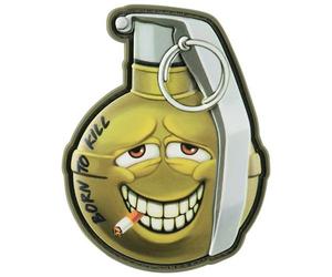 Patch Born To Kill v2 M67 3D PVC M-Tac - Yellow/Silver