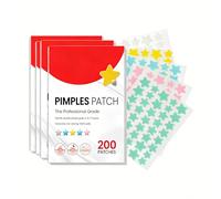 Patch Bouton Hydrocolloïde, Pimple Patch, 5 couleurs, Soin anti-boutons, Motif étoile multicolore mignon, Absorbe le liquide des boutons-Résultats en Acne Patches