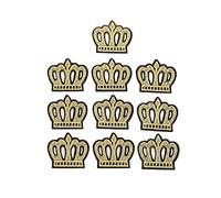 Patch brodé, 10pcs 4.2x3,7 cm Couronne Couture décorative sur l'applique Iron sur patch pour vêtements sacs à main