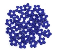 Patch Brodé 30 appliques brodées de fleurs miniatures colorées de 1,5 cm, for la couture à la main et la décoration. Accessoires de loisirs créatifs.(Color18)