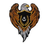 Patch brodé à thermocoller - Grand écusson aigle de la liberté - Punk - Embrodery - À faire soi-même pour veste et jean