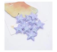 Patch Brodé Appliques Étoiles En Cuir Scintillant De 25mm, 50 Pièces, For Bricolage, Pinces À Cheveux, Accessoires Décoration, Vêtements, Patchs Couture For Chapeaux pour Veste(Purple)