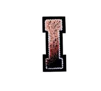 Patch brodé avec motif floral, 26 lettres multicolores à coudre sur des patchs de broderie 1,9-4,7 cm(ColorI)