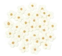 Patch brodé avec motif floral, Patchs de broderie 1,5 cm Applique fleur multicolore couture à la main 30 pièces(Color3)