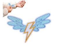 Patch brodé - badge de lumière personnalisé, accessoire en tissu adhésif | Pour les chaussures de vêtements chapeaux sacs à bagages bricolage décorant des arts et de l'artisanat personnalisé