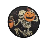 Patch brodé citrouille | Halloween citrouille squelette brodé, fournitures de fête saisonnières pour vêtements, sacs à dos, vestes, jeans, robes et pantalons