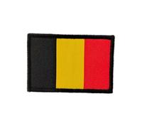Patch brodé drapeau Belgique aux couleurs officielles - Écusson Belgique - Patchs Belgique brodés - Patchs militaires, patch Belgique (Belgique)