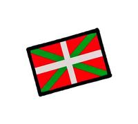 Patch brodé drapeau Pays basque aux couleurs officielles - Écusson brodé - Patchs motards brodés - Patchs militaires, écusson Euskadi (Euskadi)
