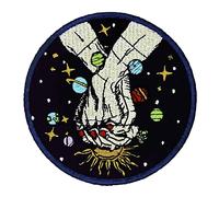 Patch brodé en forme de Ensemble pour toujours dans le vaste univers, à coudre ou à coller avec fer à repasser