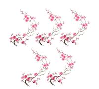 Patch brodé en forme de fleur sans adhésif vibrant DIY | Patchs décoratifs en forme de fleur de vigne pour sac à dos, jeans, vestes, t-shirts, chapeaux, sacs à dos, vêtements