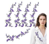 Patch brodé - Fleur Coudre, Ensemble de Décoration en Tissu Fait à la Main | Décalcomanies de pour Réparation Artistique Accessoire pour Vestes Blouses Chemises Sacs