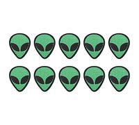 Patch brodé Patch Alien Vêtements verts Autocollant décoratif 10pcs pour les vêtements