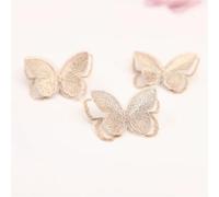 patch brodé Patch papillon brodé Double couche, 10 pièces, matériel fait à la main, vêtements, accessoires for cheveux, ingrédients(TH020-J)