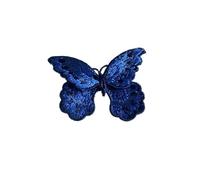 patch brodé Patchs brodés papillon 3d bleus, 3 pièces, for vêtements, bricolage, animaux, appliqués for décoration de vestes et robes en jean