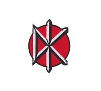 Patch brodé thermocollant avec logo du groupe punk américain Dead Kennedys