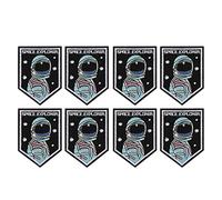 Patch Brodée Aventurier 8 Pièces, Appliques à Coudre, Décoration DIY Vêtements, Approx.9x6,5cm - Haute Qualité, Multicolore, Accessoire Polyvalent Textile