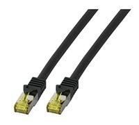 Patch Cable Cat.7 Plug RJ45 6 A S/FTP LSZH 0.5 m Black