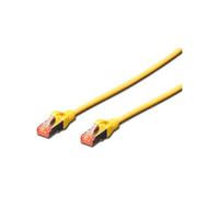 Digitus Câble réseau RJ45 DK-1644-030/Y CAT 6 S/FTP 3 m Jaune Sans halogène Avec cliquet