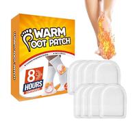 Patch chaud pour les pieds, packs de chaleur adhésifs 6PCS, chauffe-pieds portable sûr, patch chauffant pour le corps, accessoire de réchauffement pour la randonnée au ski en plein air, insert de chau