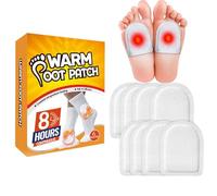 Patch chauffant pour les pieds,Patch thermique adhésif sûr, 6 pièces | Chauffe-pieds pour activités de plein air ski randonnée, patch chauffant pour la chaleur en déplacement, patch hiver