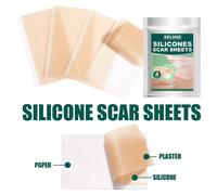 Patch Chirurgical En Silicone Pour Traitement Des Cicatrices, 4 Pièces, Réparation De La Peau, Réduction Des Blessures
