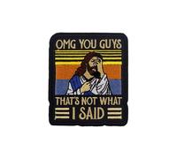 Patch chrétien - 8,8 x 6,7 cm, à l'aiguille, tissu à motif de base de foi, construction de fil inaltérable, couche adhésive à décoller | Cadeau d'anniversaire pour ajouter à une chemise, un