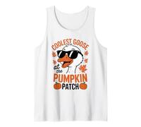 Patch « Coolest Goose at The Pumpkin » pour Halloween et Thanksgiving Débardeur