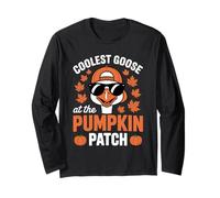 Patch « Coolest Goose at The Pumpkin » pour Halloween et Thanksgiving Manche Longue