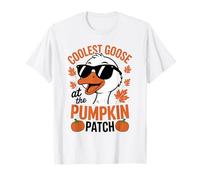 Patch « Coolest Goose at The Pumpkin » pour Halloween et Thanksgiving T-Shirt